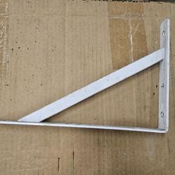 Shelf Bracket: 12 in Lg, 8 in Ht, 175 lb Capacity