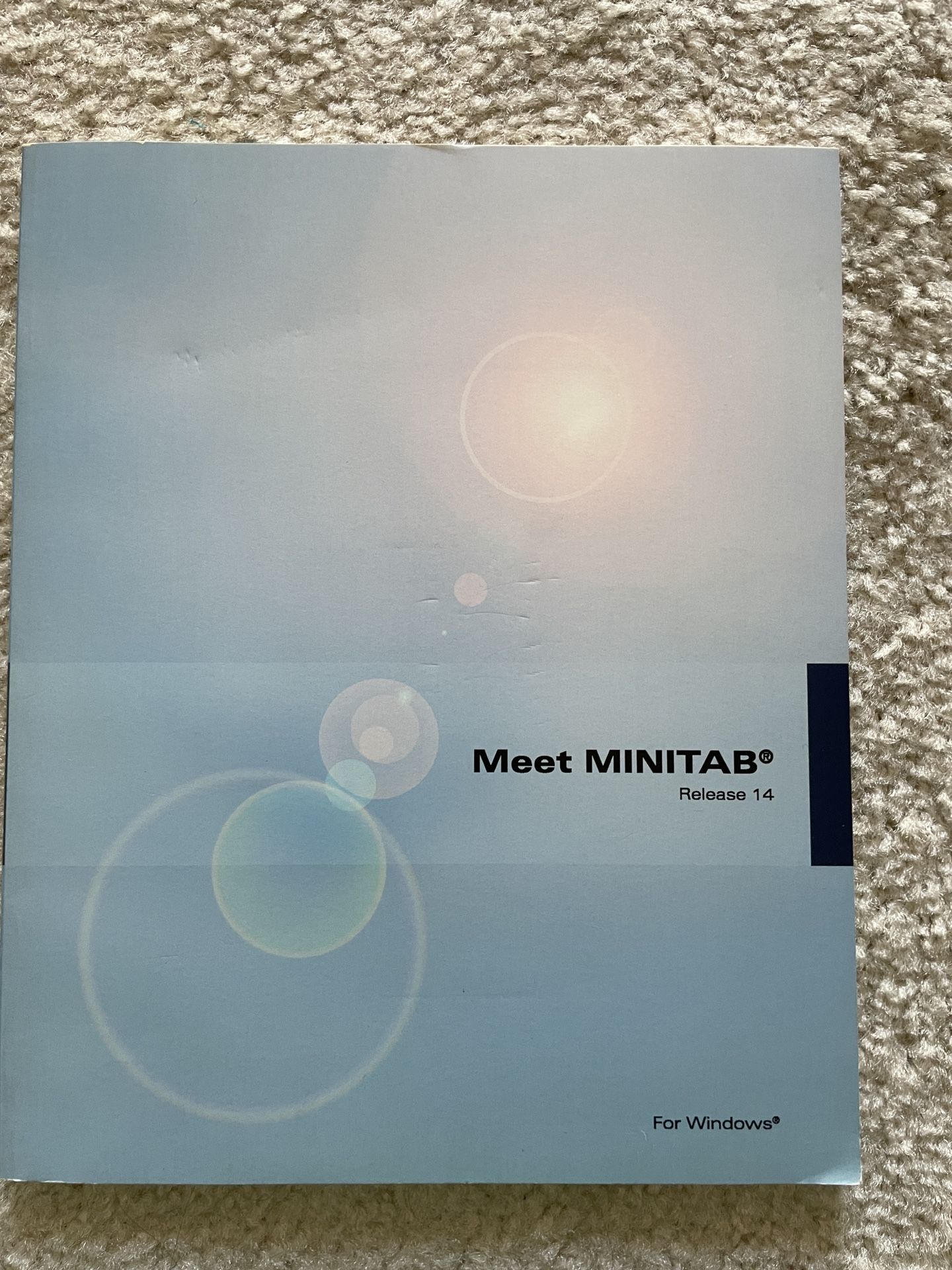 Like New! Meet Minitab Release 14 For Windows - User Guide And Software Manual