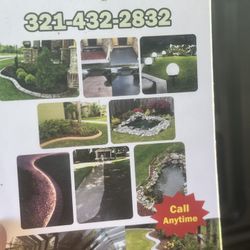 Landscaping Curbing And Plants 