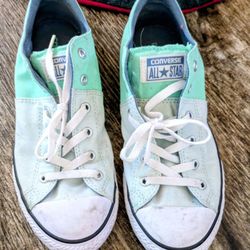 Converse Girl's CTAS Madison OX Fiberglass/Green Low Top Sneaker Size 6