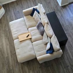 IKEA GRONLID Couch / Sofa + 2 Ottomans