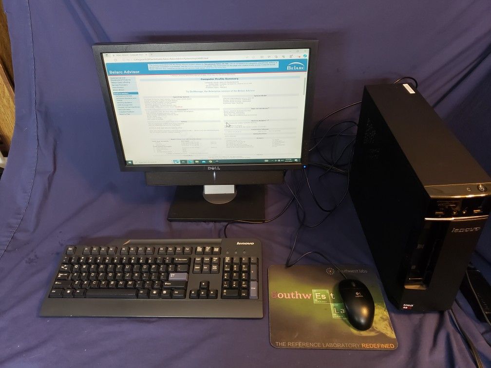 Complete Lenovo H30-05 AMD Windows 10 Computer System