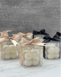 Bubble Candles in Gift Box with Ribbon