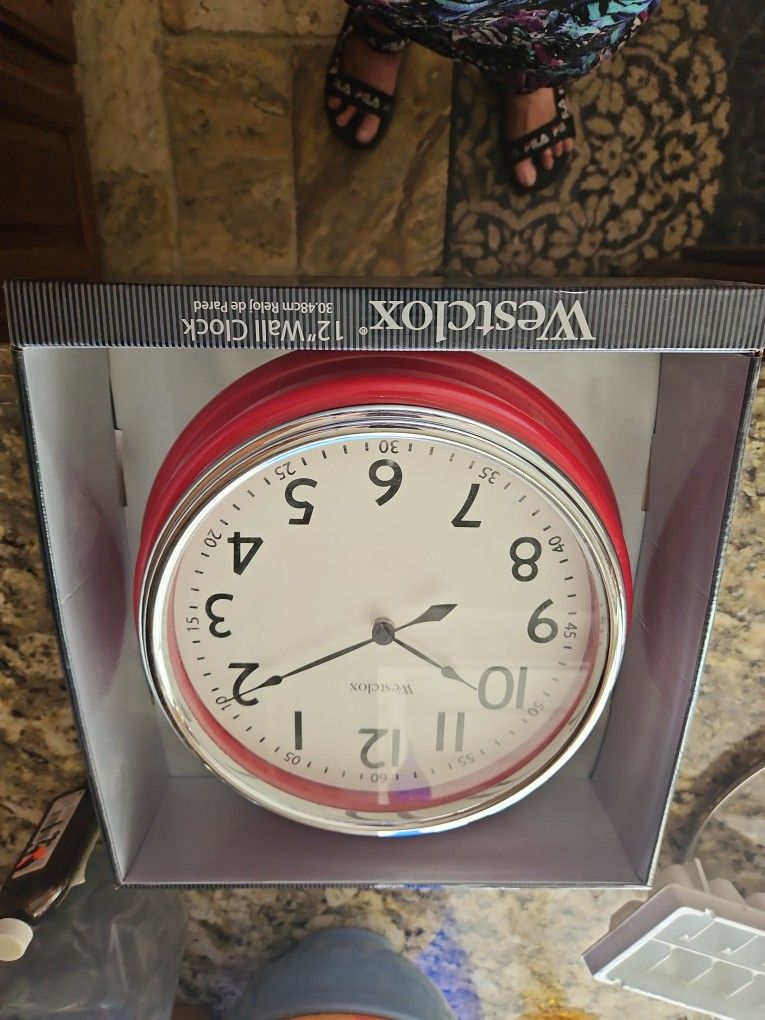 Clock Red Westclock