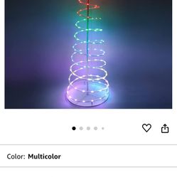 Swirl light up Christmas tree