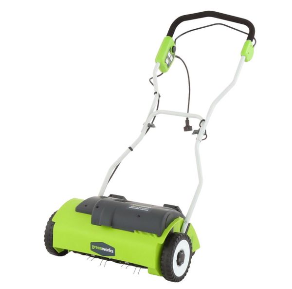 Greenworks 14 In 10 Amp Dethatcher New Box For San Greenworks 14 In 10 Amp Dethatcher New Box
