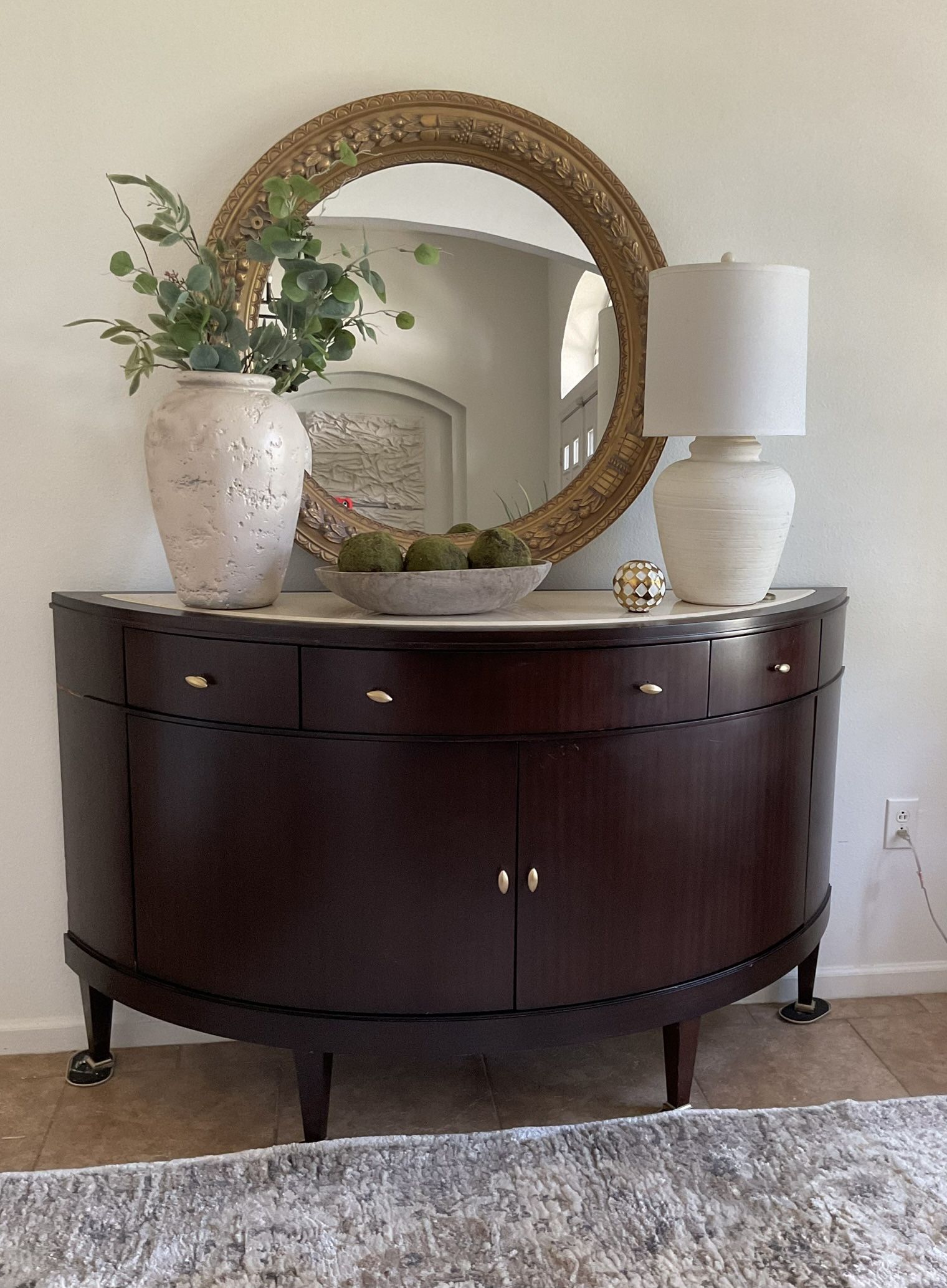 Bernhardt Credenza With Marble Top