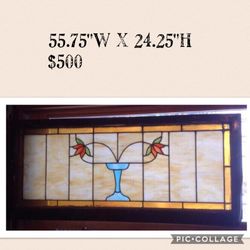 Antique Stained Glass Window Vintage