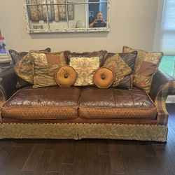 Rare Leather Jeffrey Zimmerman Couch