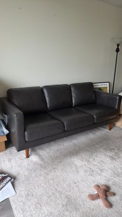 Black Leather Couch