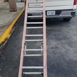 24ft Fiberglass  Extended ladder. 150