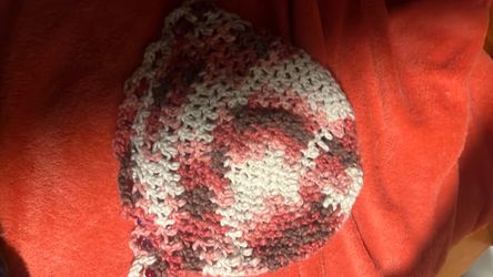 Crocheted beanie