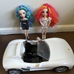 Rainbow High Car & 2 Dolls
