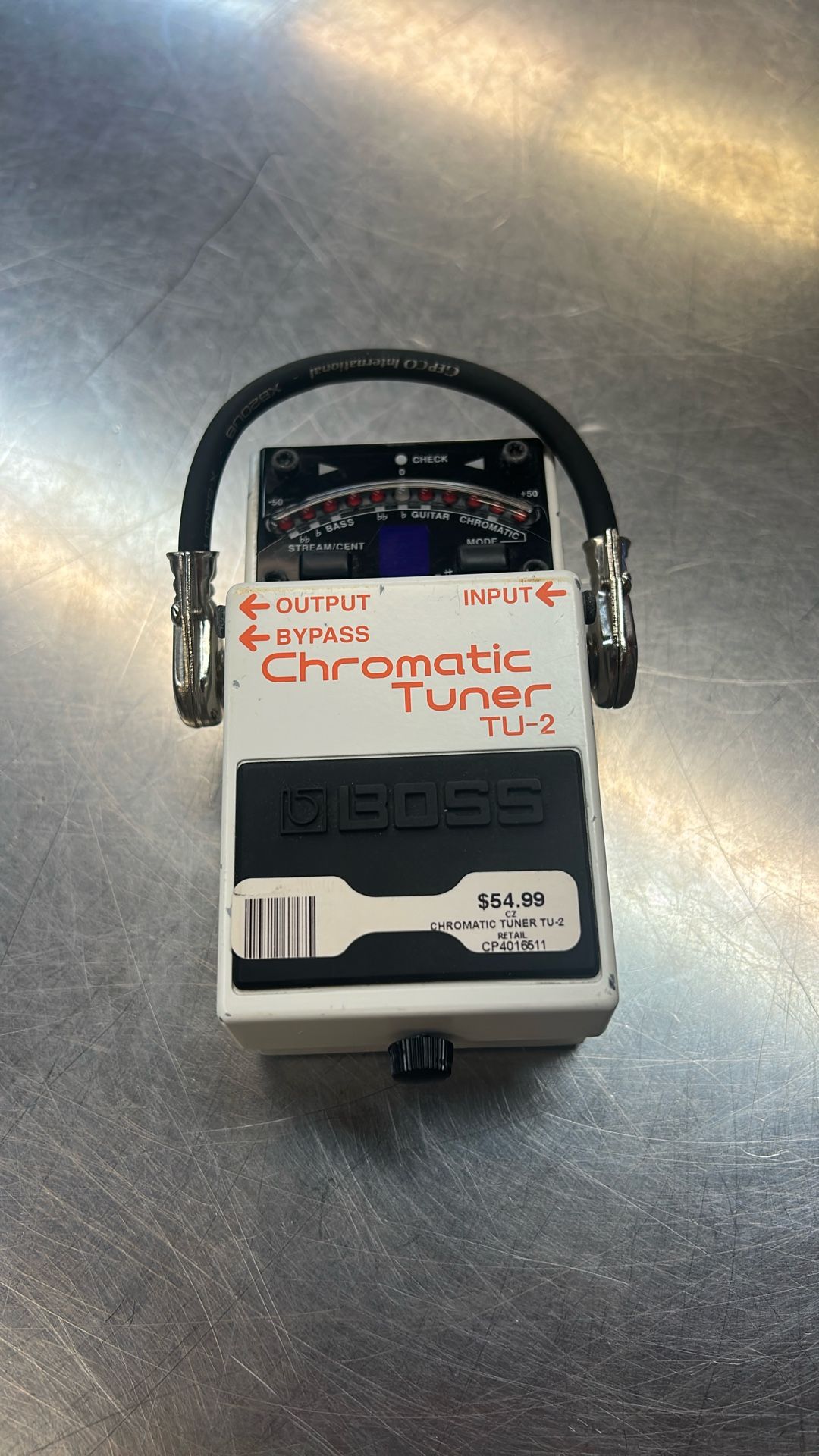 Boss Chromatic Tuner Tu2 guitar pedal