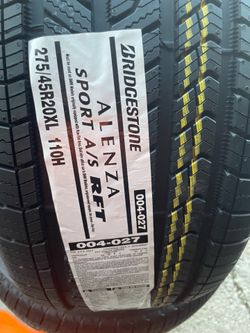 New 275/45/20 Bridgestone Alenza