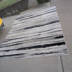 Large Area Rug, Silver (8x10)