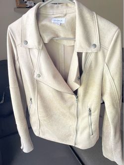 Everlane Faux suede moto jacket