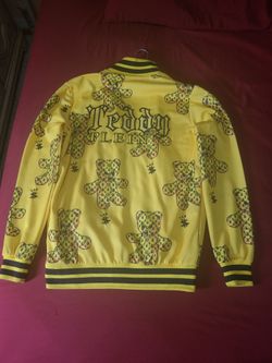 Teddy Plein Yellow Bomber Jacket