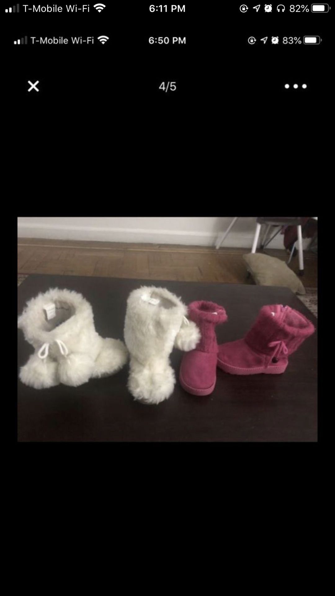 Baby girl boots size 7