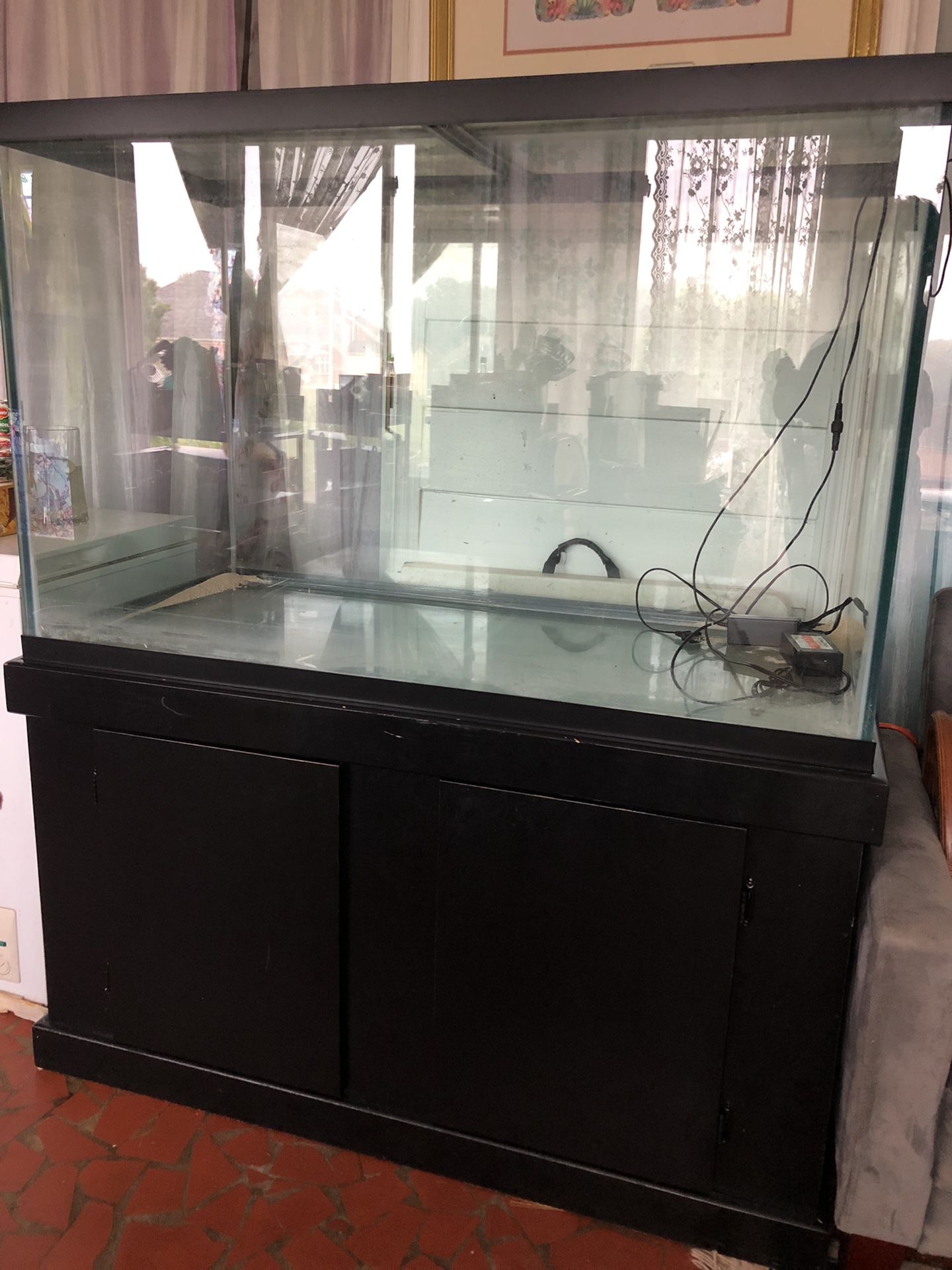 150 Gallon Fish Tank  With Stand And Accessories