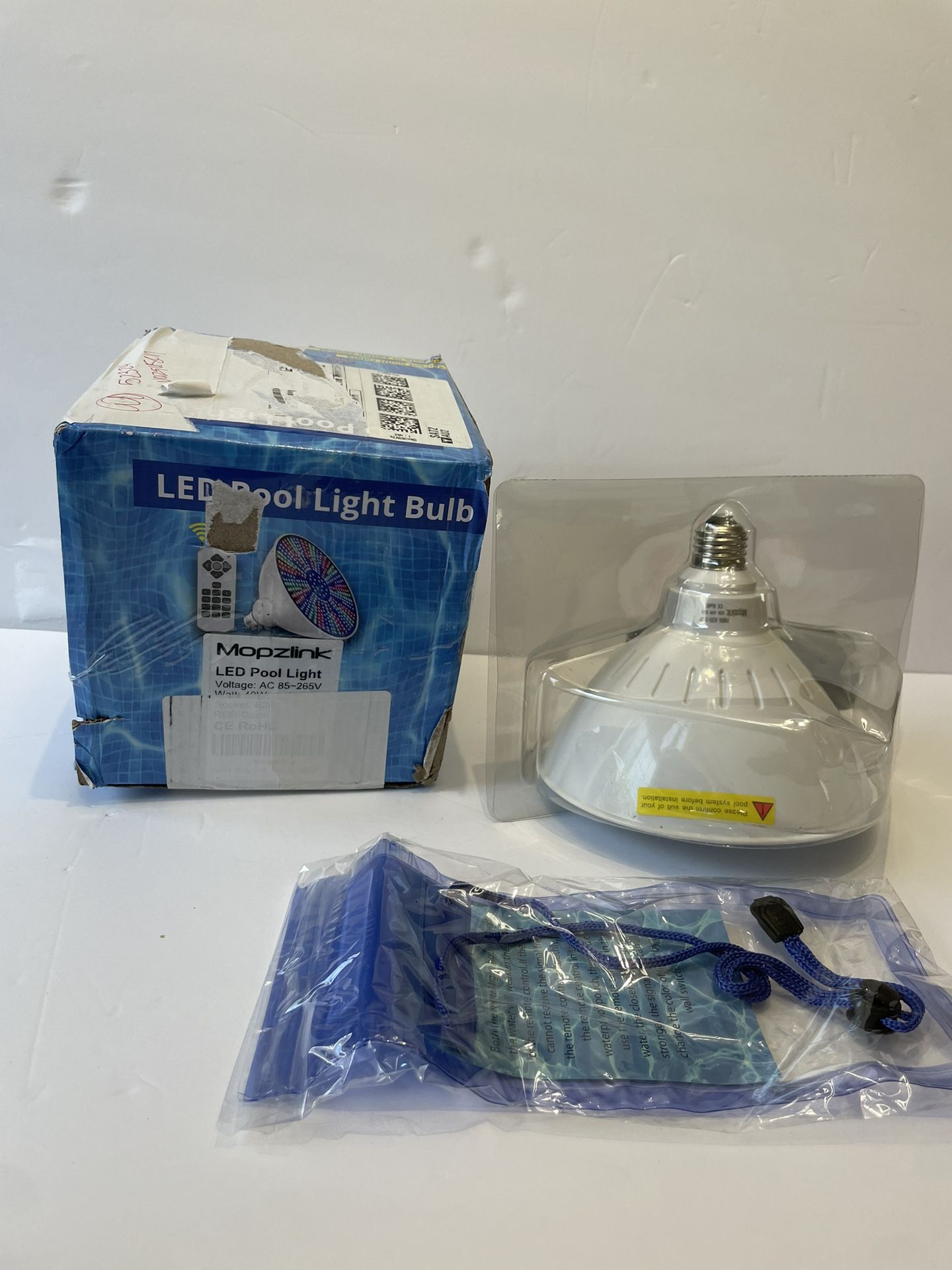 Mopzlink LED Pool Light with Remote XOO2J8F9FN