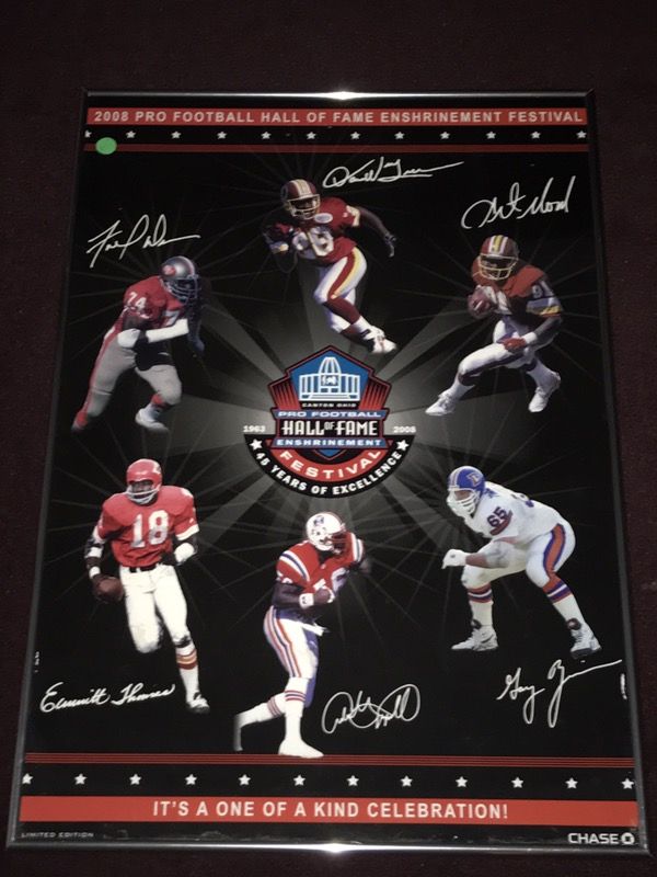 Framed Commemorative Poster from Darrell Green and Art Monk Hall of Fame Induction 2008!