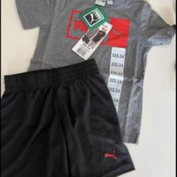 Boy Or Girls XXS 3/4 Puma Short Set - New