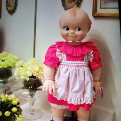 Large. Cupid doll perfect vintage withstand