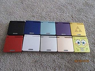 Refurbished to Like New Gameboy Advance Sp with IPS backlit V5 LCD and New Battery