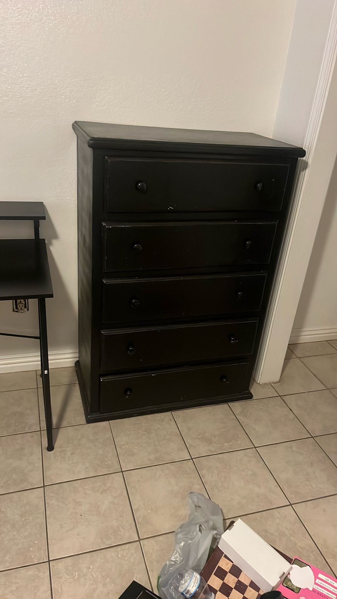 Dresser, desk, and nighstands