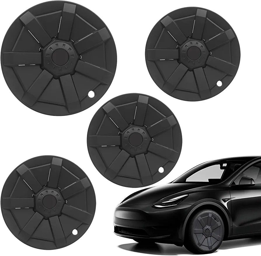 19 Inch Hubcap Fit 2017-2023 Tesla Model Y Wheel Covers 4PCS Replacement Hub Caps Protection for Stylish Car Decor