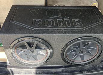 Q POWER Q BOMB DUAL 12" SUBWOOFER SUB BOX