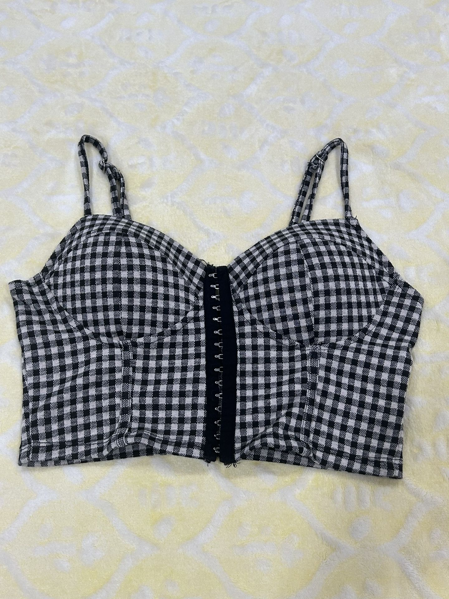 Black & White Checkered Top