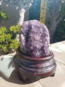 Purple crystal rock decoration #5