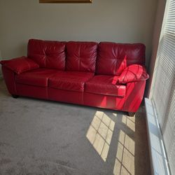 Leather Queen Sized Sofa Bed