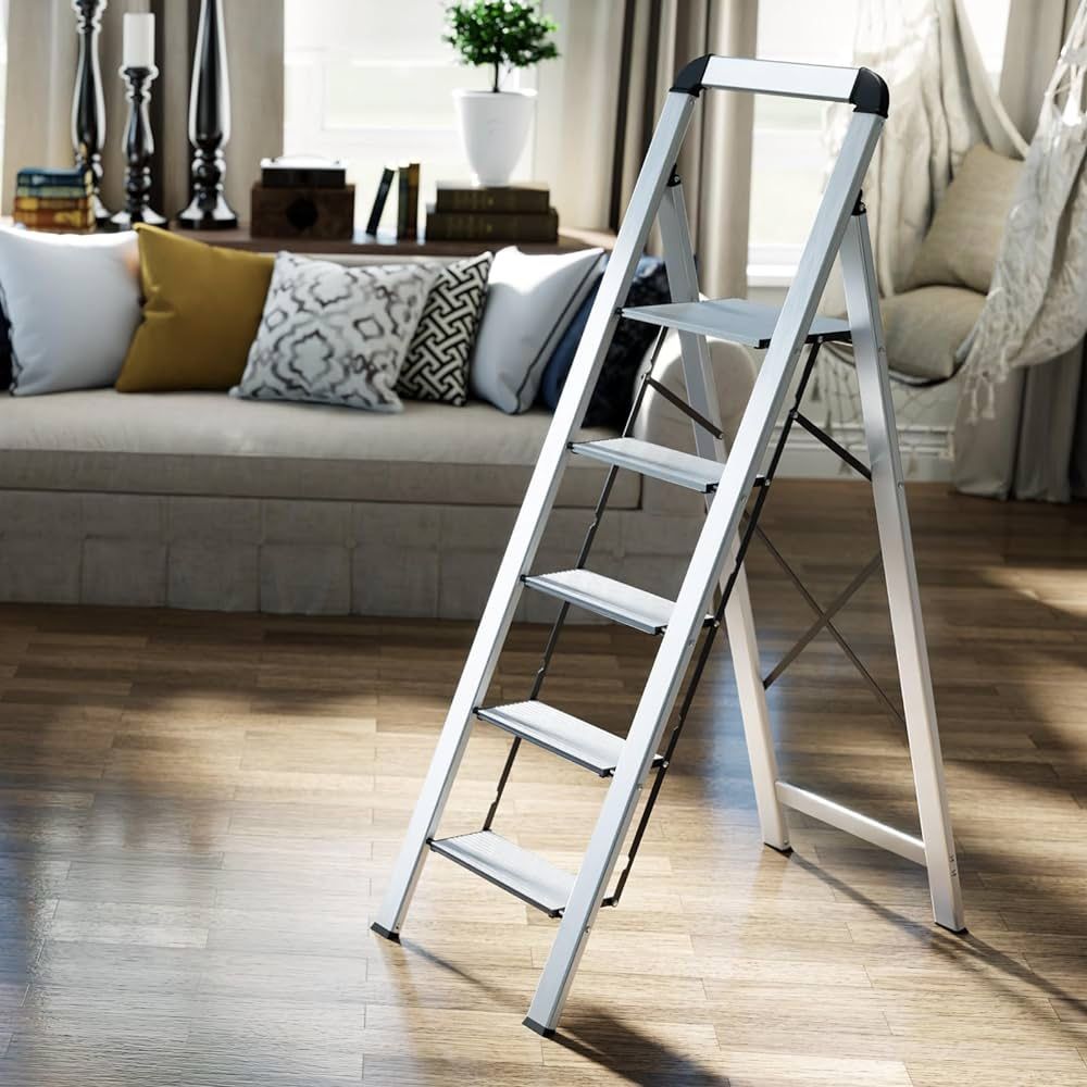 Aluminium 5 Step Ladder Escalera de aluminio de 5 peldaños