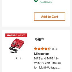 Milwaukee Battery Charger Only. 
