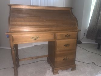 Roll up Desk real wood