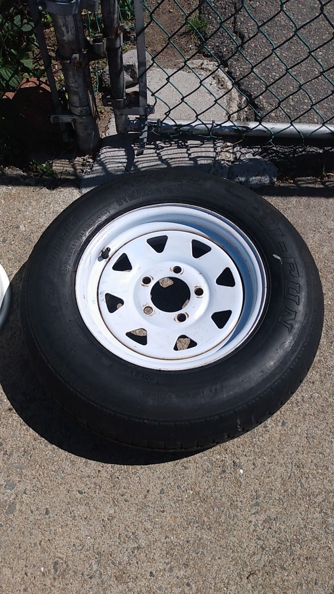 13" trailer tire and rim