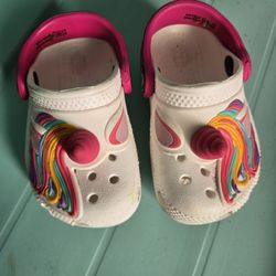 Unicorn Crocs Sz 5c