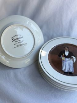 Set of 6 Discontinued Williams-Sonoma "Sommelier" Salad Plates by Guy Buffet