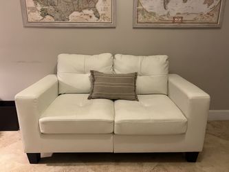 White Love Seat