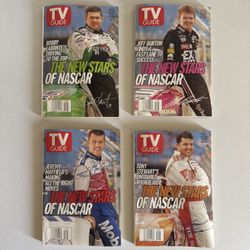 NASCAR TV Guide Lot Of 4