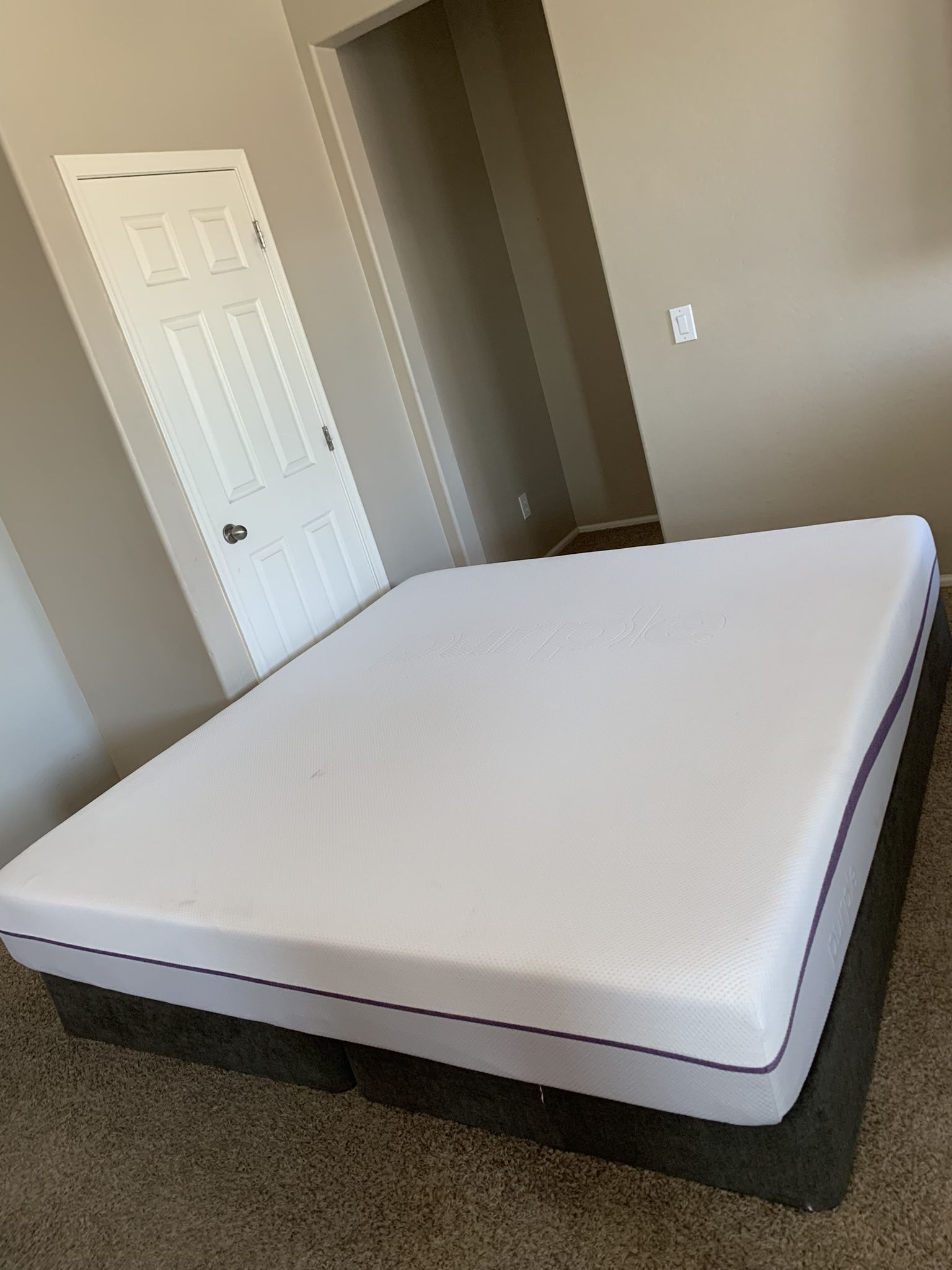 KING PURPLE MATTRESS AND FREE BOX SPRINGS 