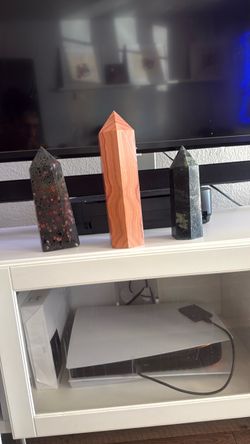 Set of 3 Polished Crystal Tower Points