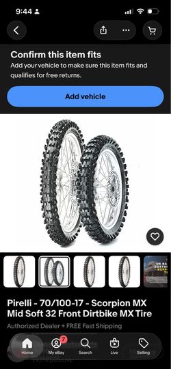 Pirelli - 70/100-17 - Scorpion MX Mid Soft 32 Front Dirtbike MX Tire