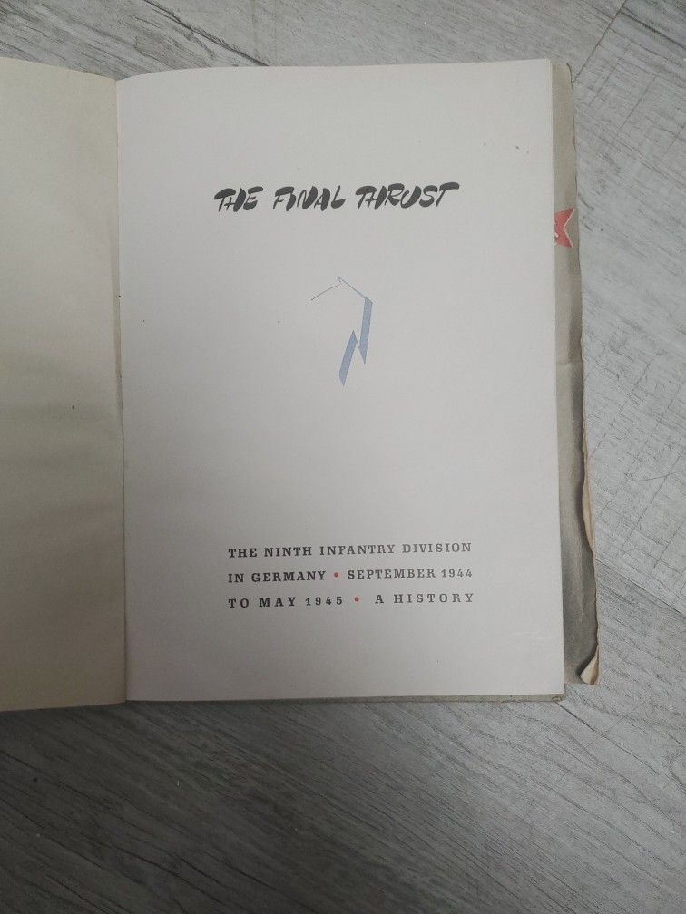 1944 The Final Thrust Book Along With Map