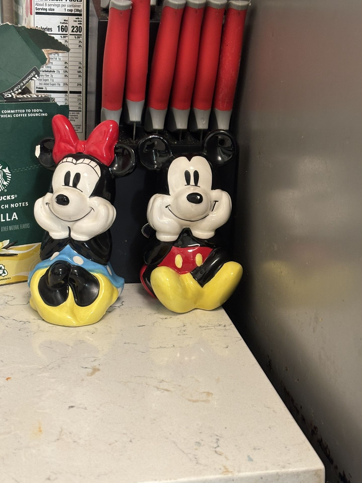 Mickey Mouse Salt And Proper Shakers Disney