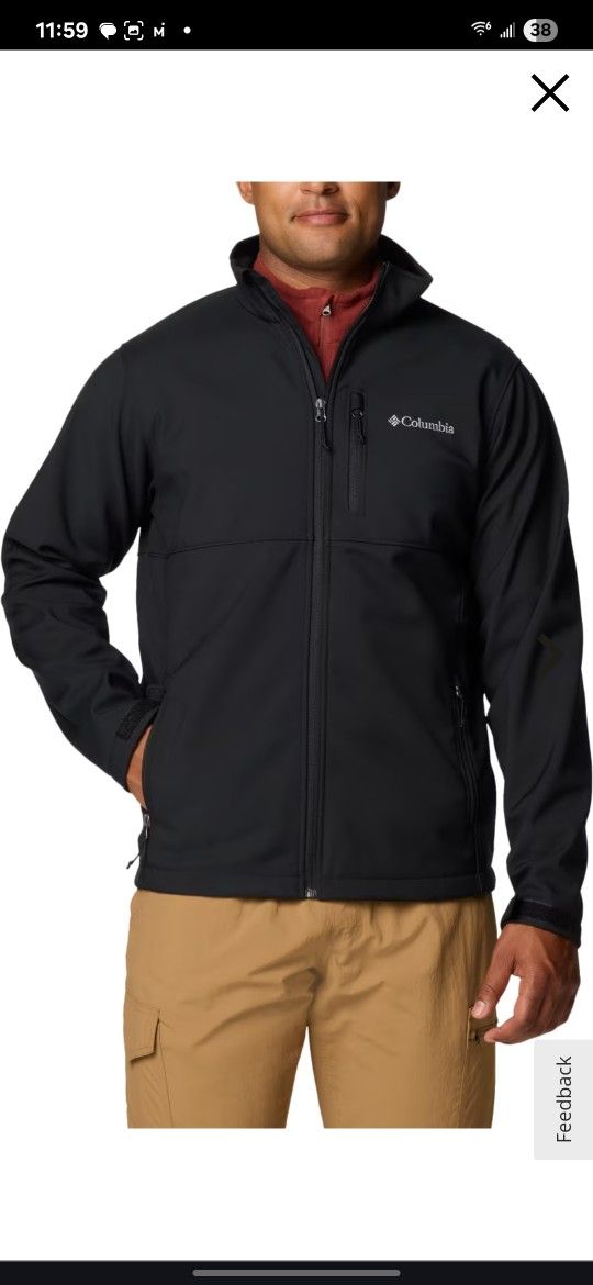 NWOT Columbia Acsender Softshell Fleece Jacket Size 4XL