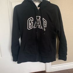 GAP Classic Black Zip-Up Hoodie